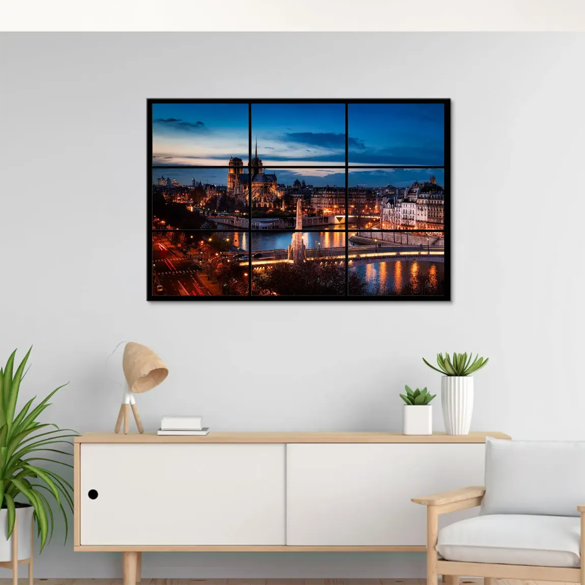 Twilight over Paris Leinwand Bild