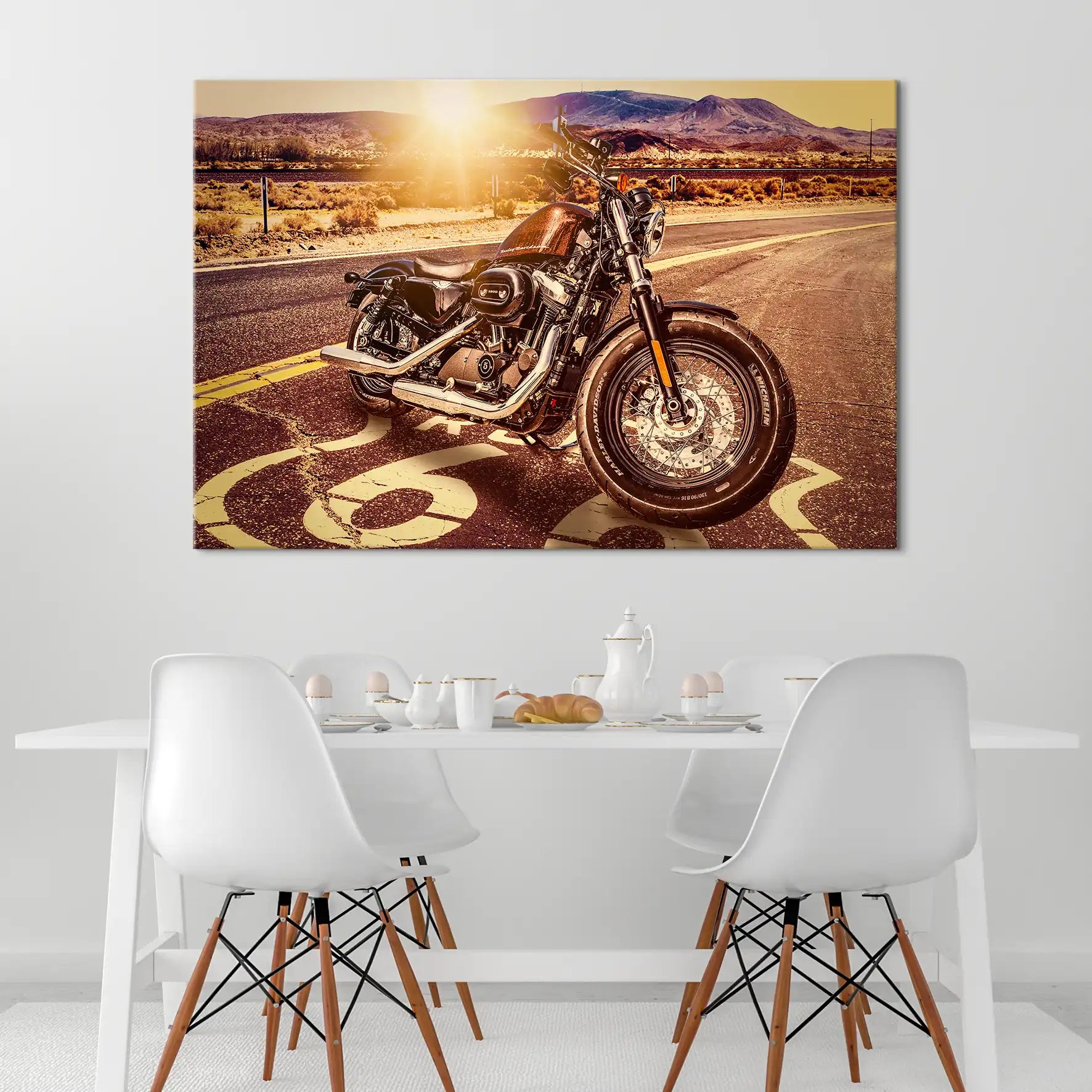 Harley Road Heritage auf Leinwand INGALERIE