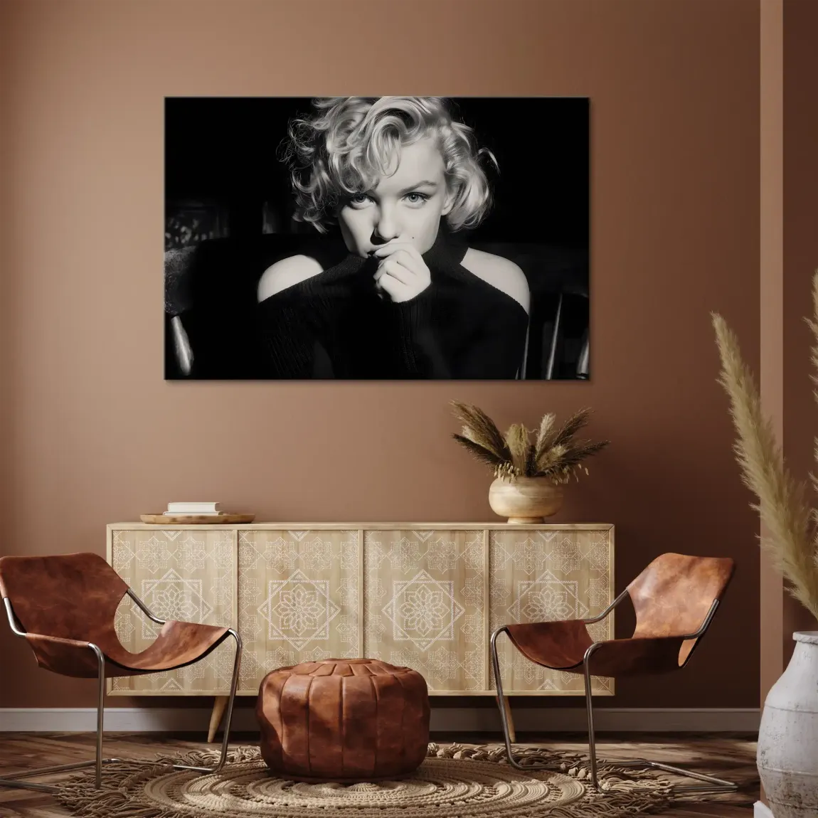 Marilyn Monroe Silent Glamour Leinwand Bild INGALERIE