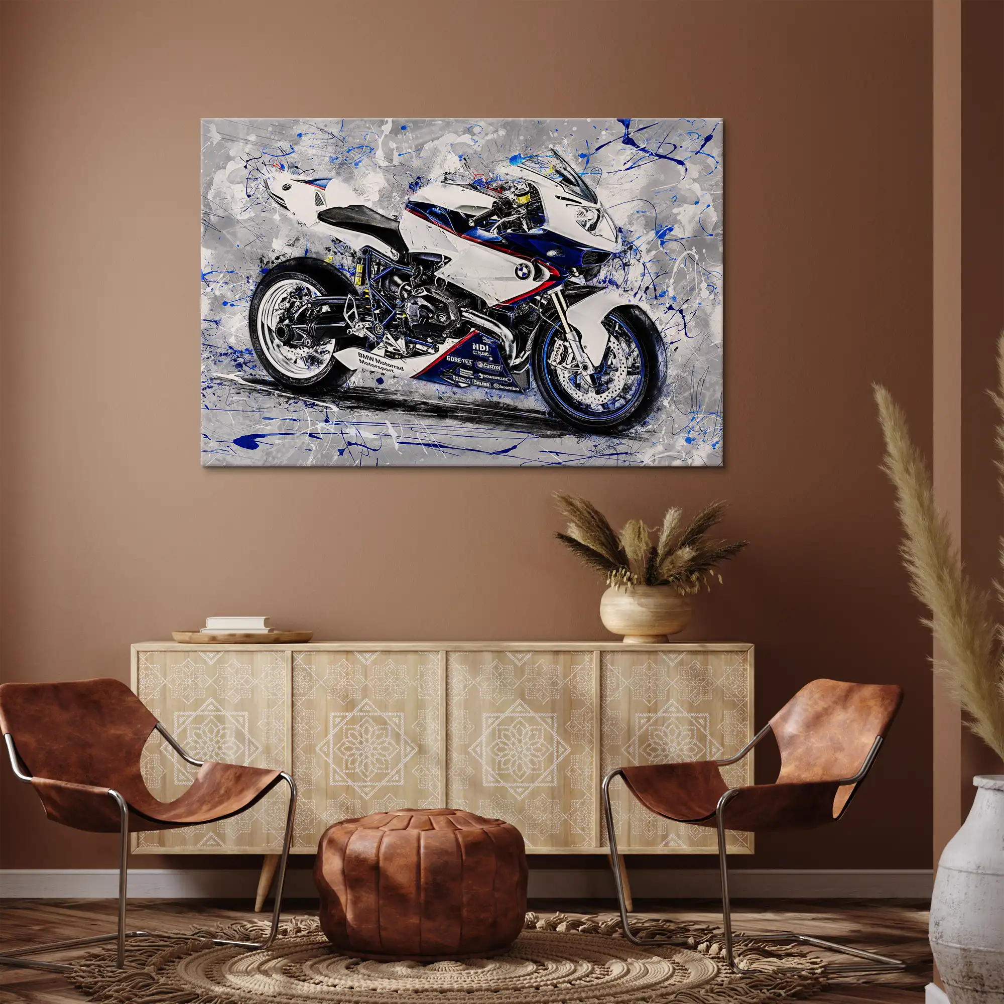 BMW HP2 Sport Abstrakt Leinwand Bild INGALERIE