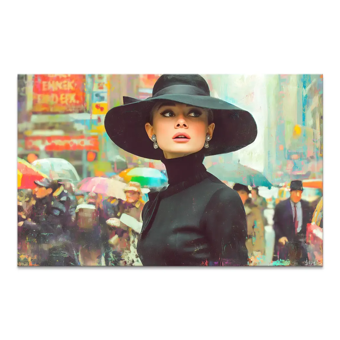 Audrey in New York Nr.2 Leinwand Bild INGALERIE