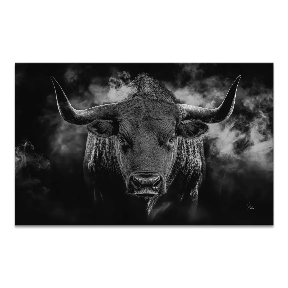 Black Bull Vision Leinwand Bild