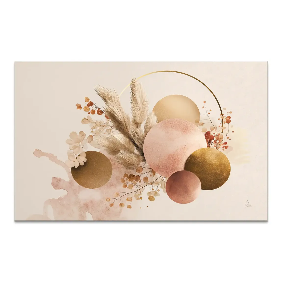 Golden Balance Leinwand Bild