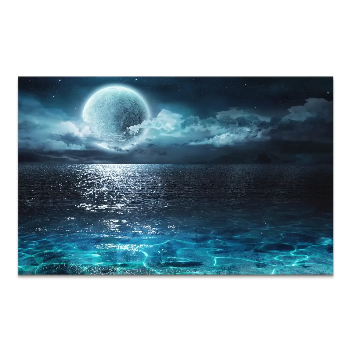 Moonlight Ocean Dream Leinwand Bild