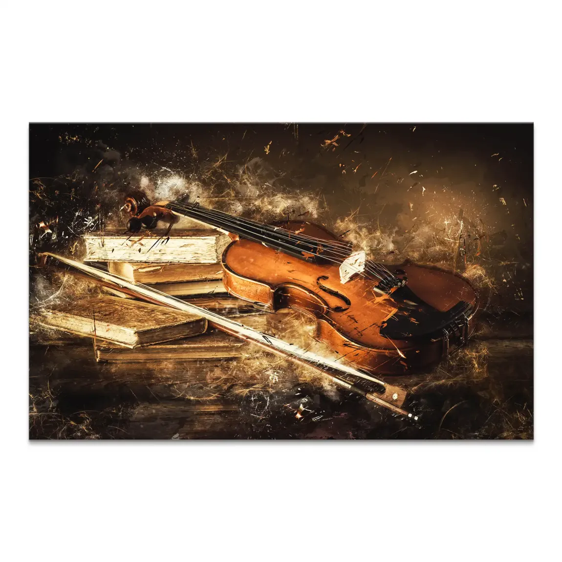 Silent Strings Violine Leinwand Bild