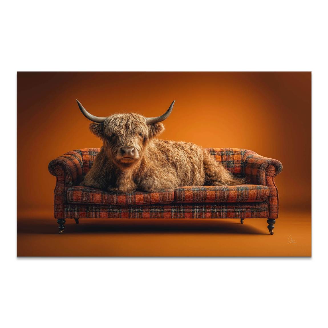 Highland Lounge Leinwand Bild