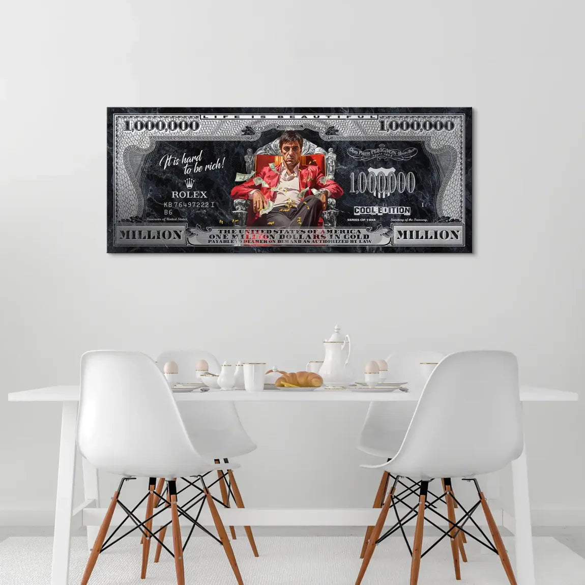 Scarface Million Dollar Prestige Leinwand Bild