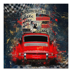 Porsche 911 Modern Abstrakt Leinwand Bild