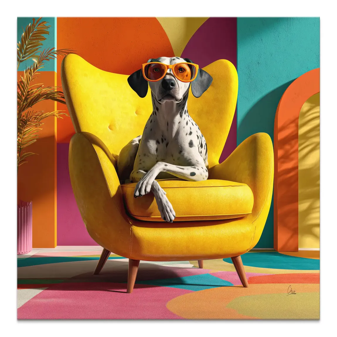 Sunny Seat Leinwand Bild