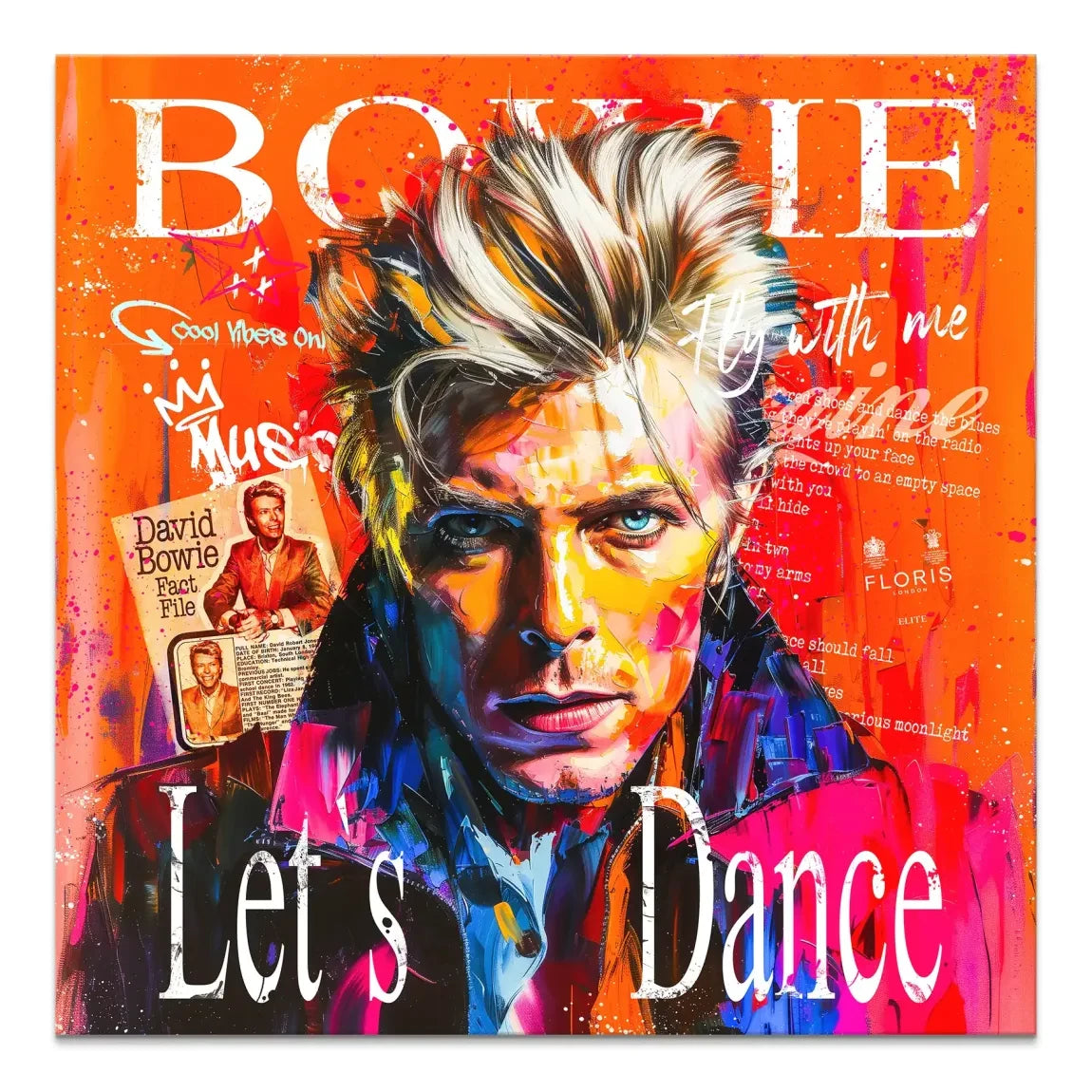 David Bowie Sound and Color Leinwand Bild INGALERIE