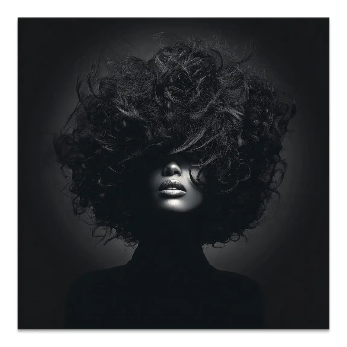 Beauty Curls Leinwand Bild