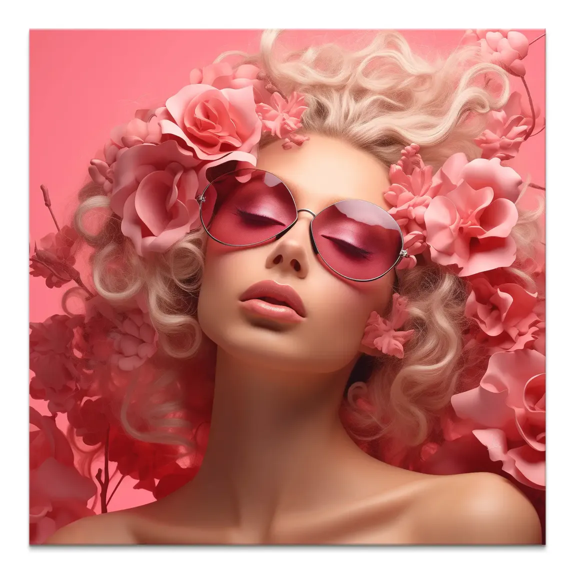 Pink Mirage Leinwand Bild