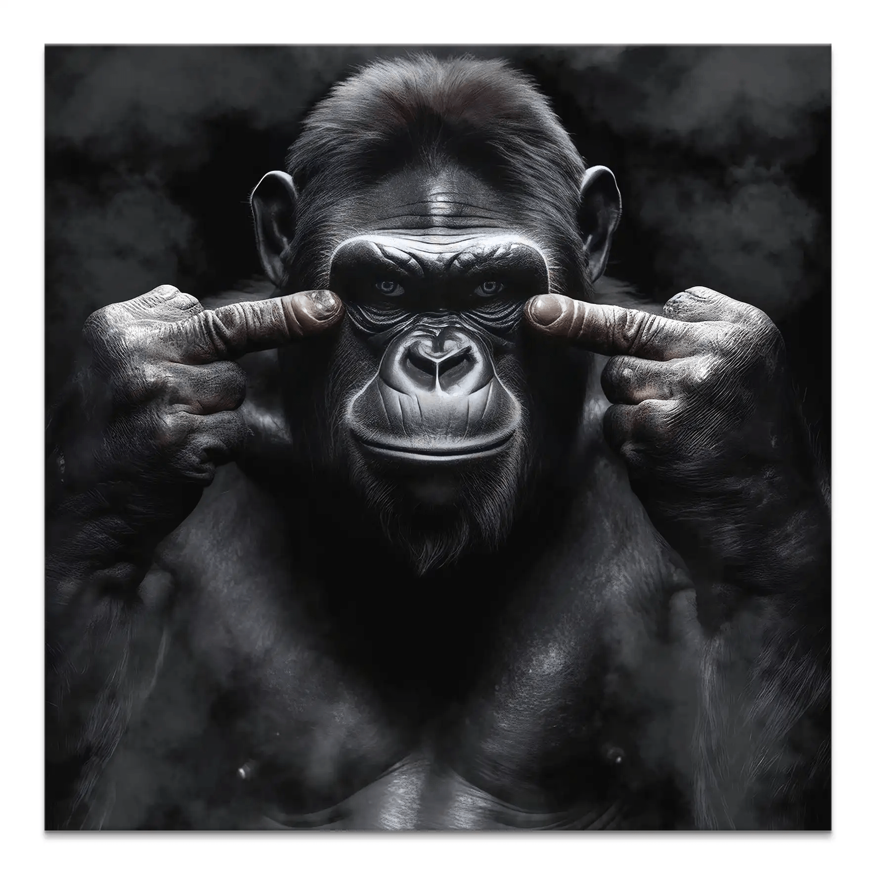 Bad Gorilla Nr.3 Leinwand Bild INGALERIE