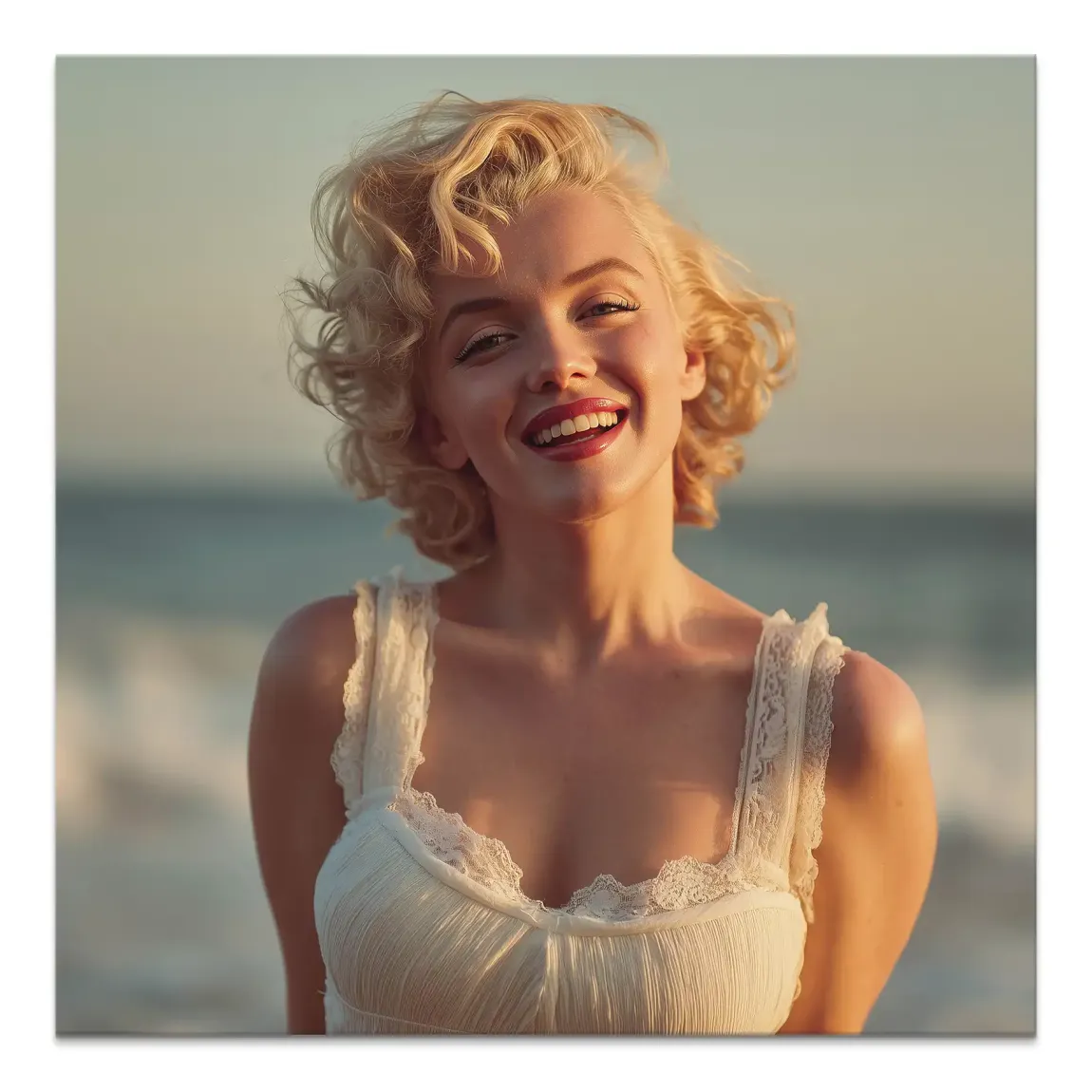 Marilyn Monroe Summer Sun Leinwand Bild