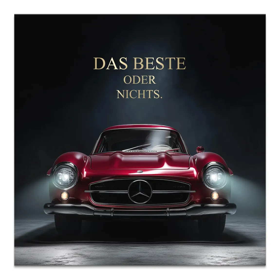 Red Legend Mercedes 300SL Leinwand Bild
