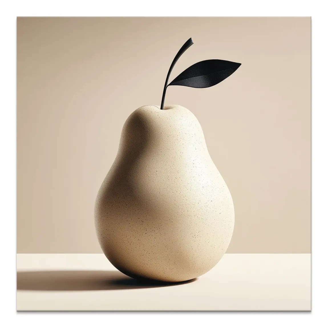 Skulpturale Birne Leinwand Bild