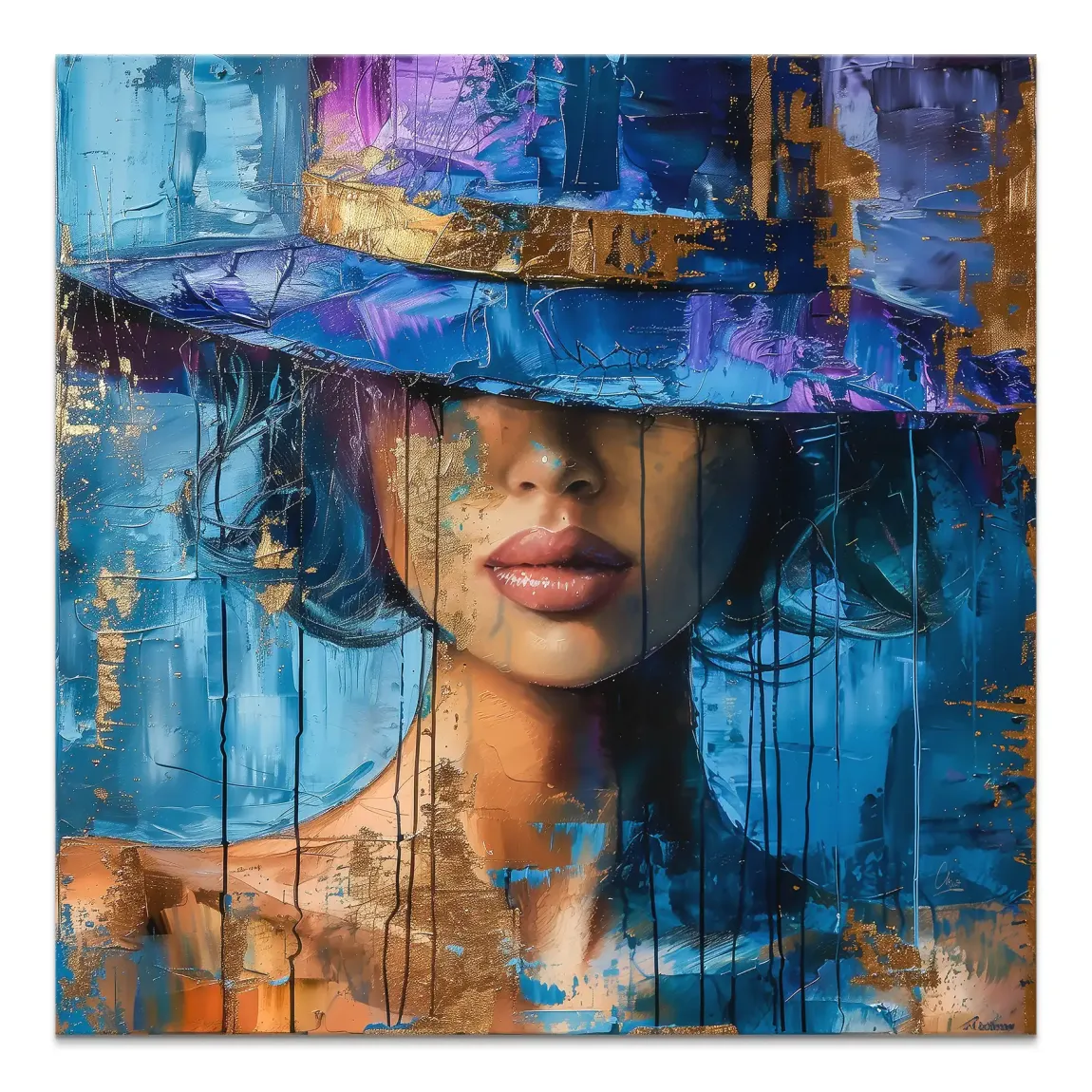 Blue Mystery Leinwand Bild