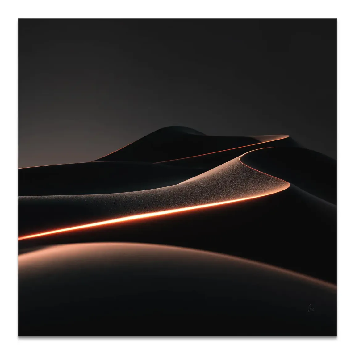 Noir Dune Leinwand Bild