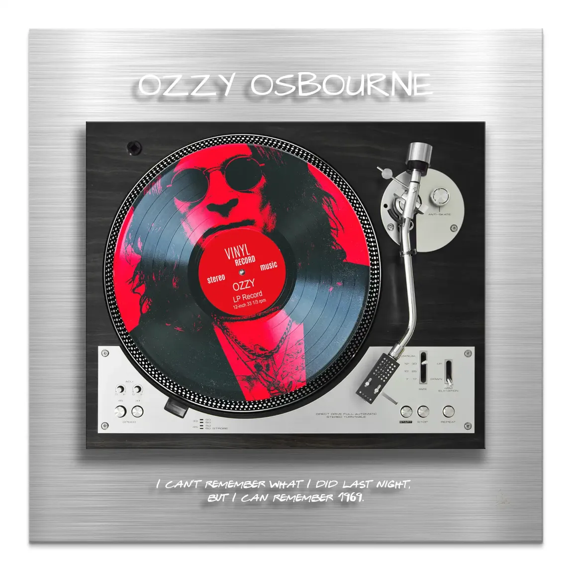 Memory Ozzy Osbourne Leinwand Bild - INGALERIE | Dein Onlineshop für moderne Wandbilder