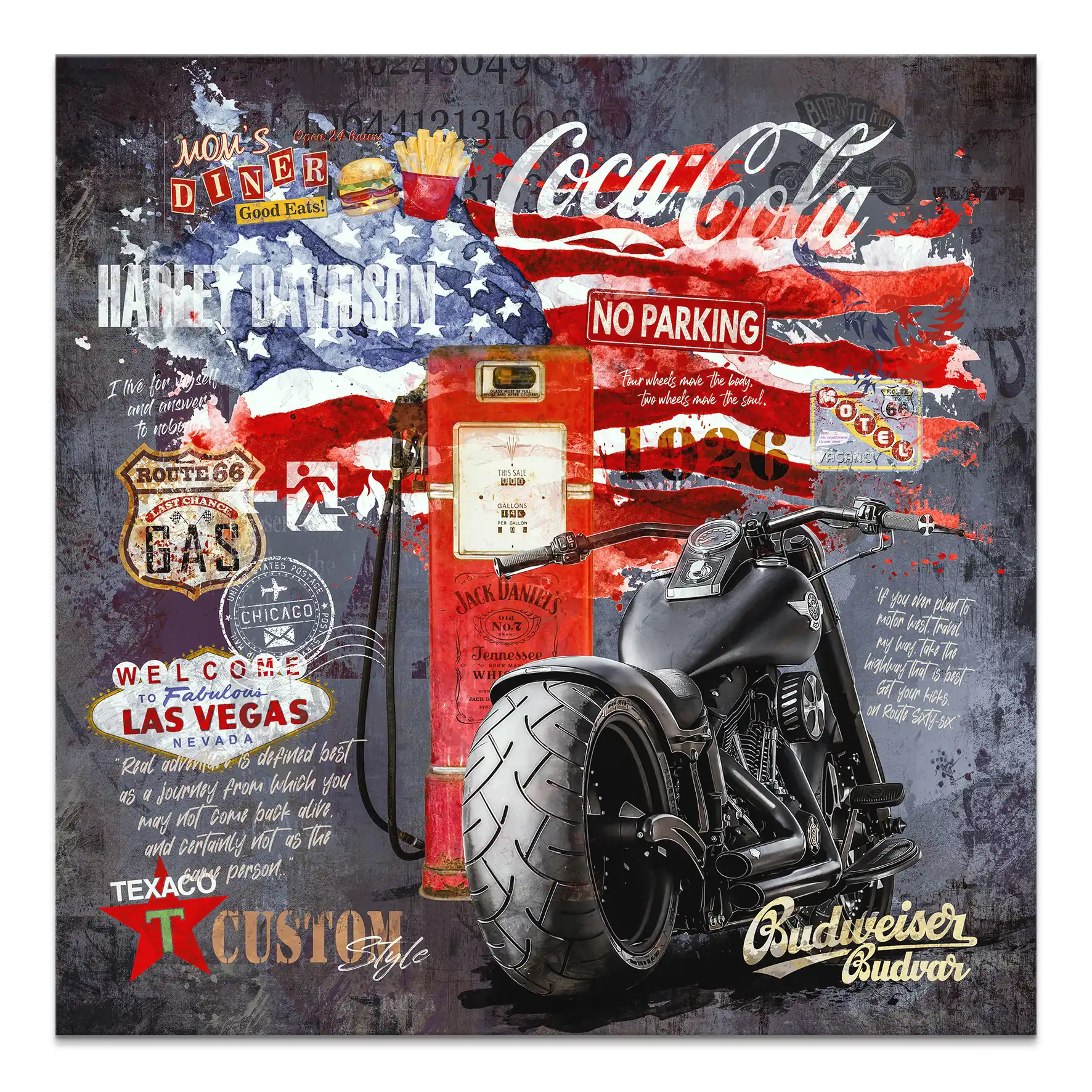 Midnight Ride Legacy – Harley Leinwandbild INGALERIE