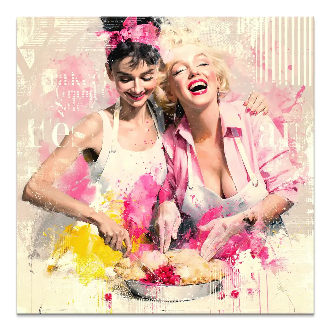 Audrey Marilyn Joy Leinwand Bild