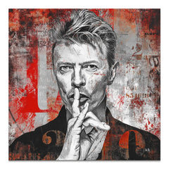 David Bowie Bild abstrakt auf Leinwand