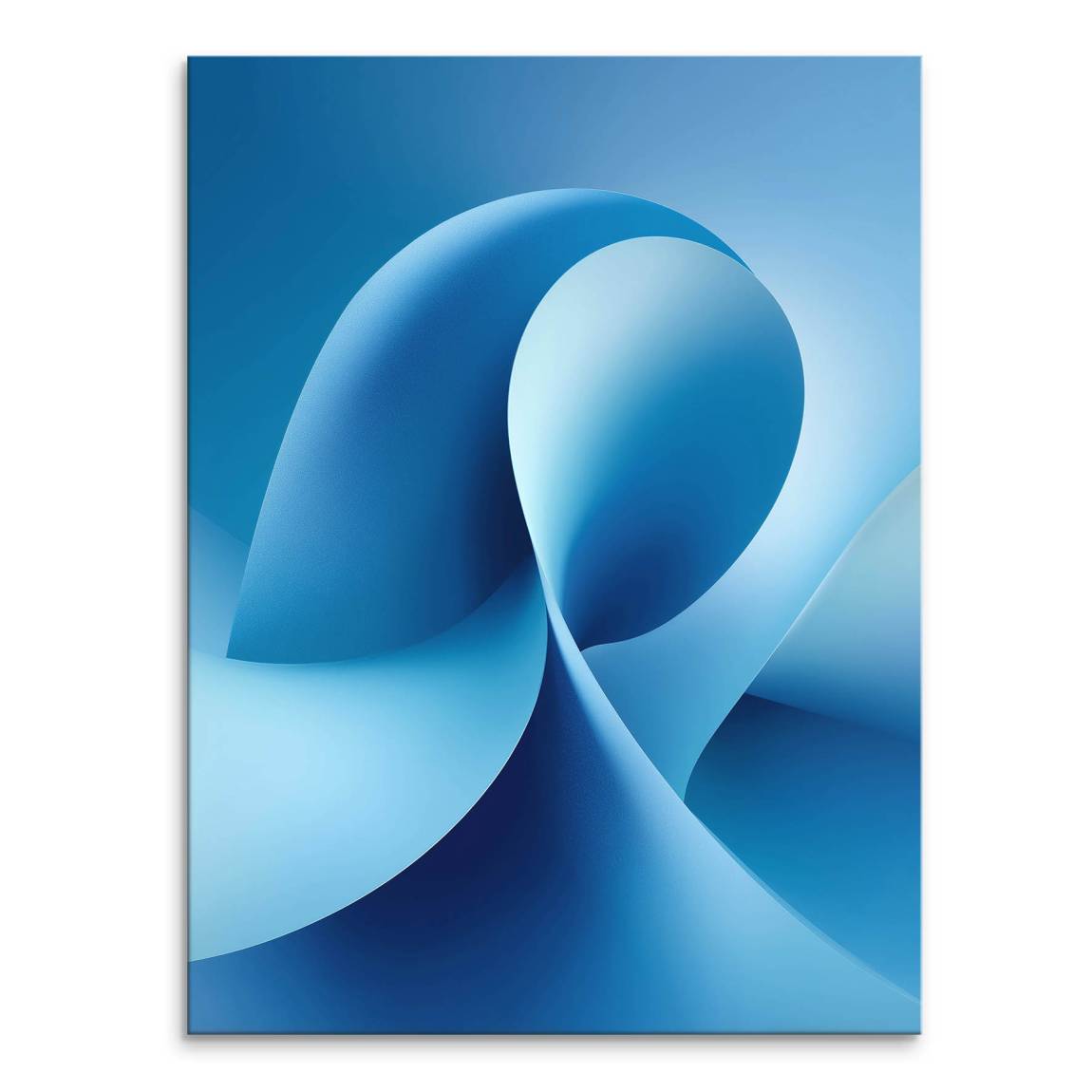 Blaue Welle Leinwand Bild