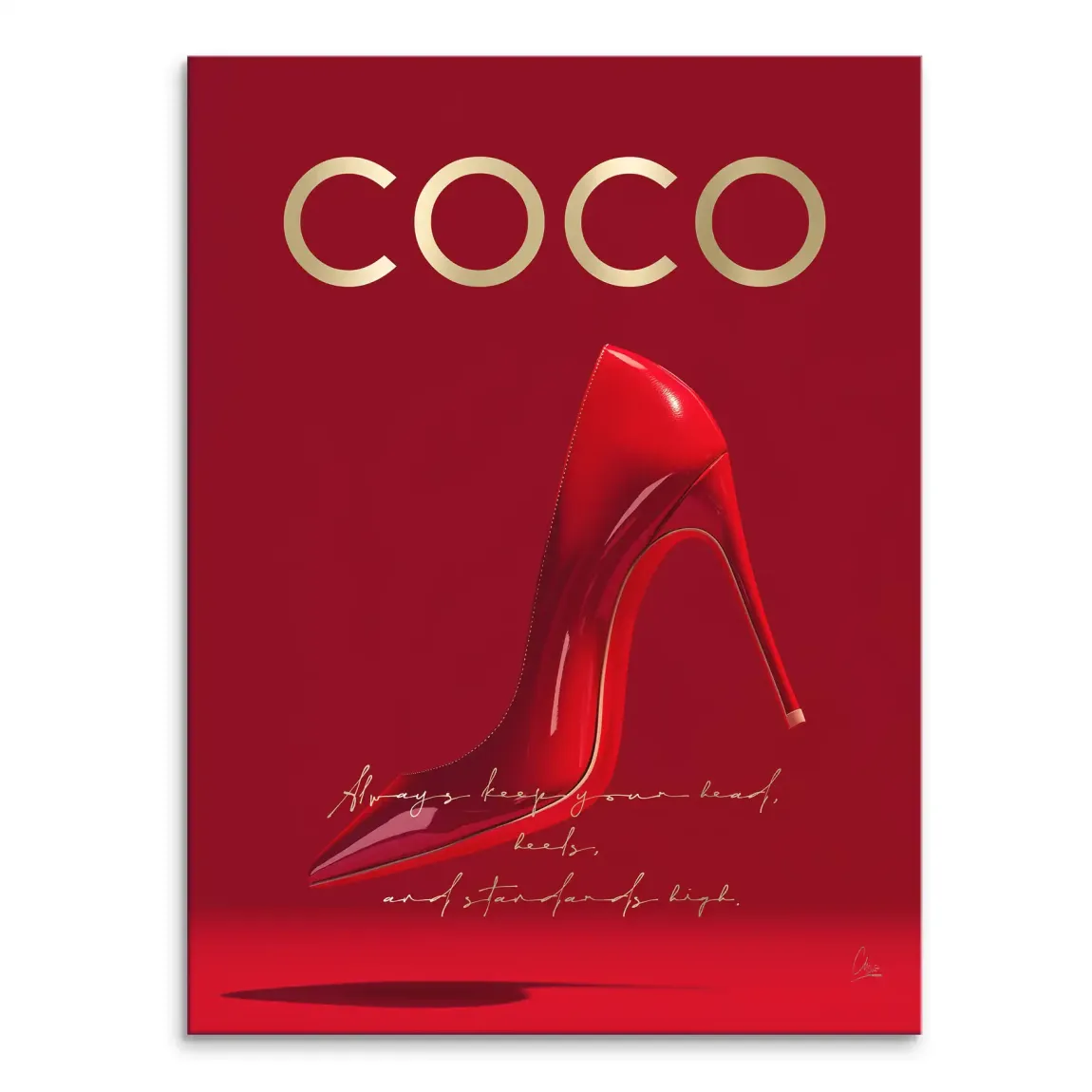 Coco Heels Leinwand Bild