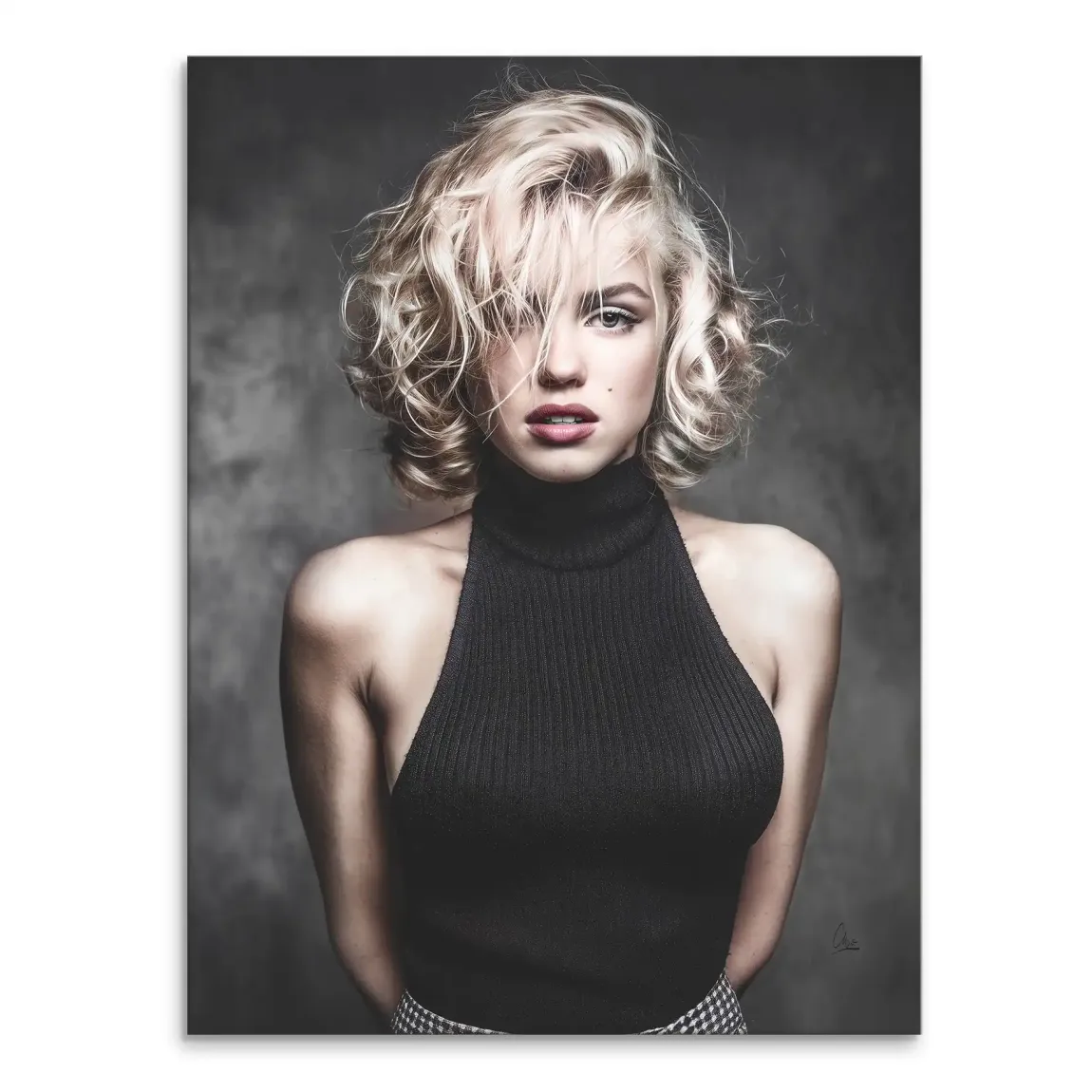 Midnight Allure Marilyn Monroe Leinwand Bild