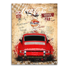 Porsche 911 Vintage Style Leinwandbild