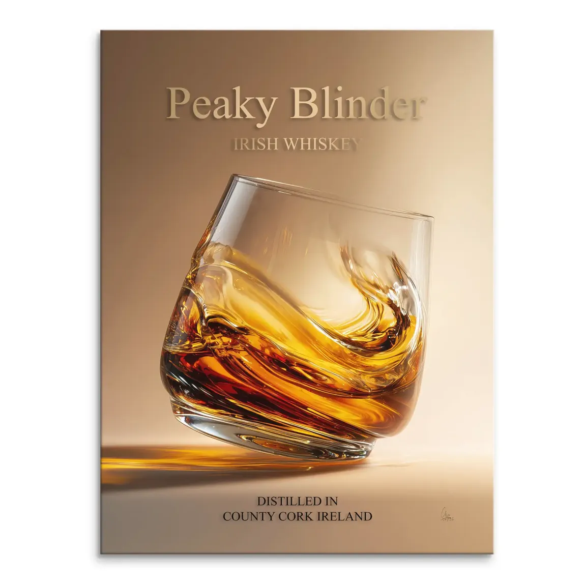 Peaky Whiskey Leinwand Bild