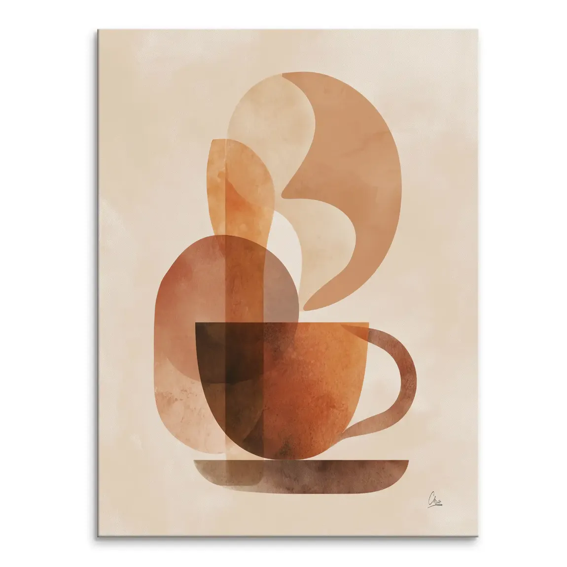 Warm Aroma Leinwand Bild