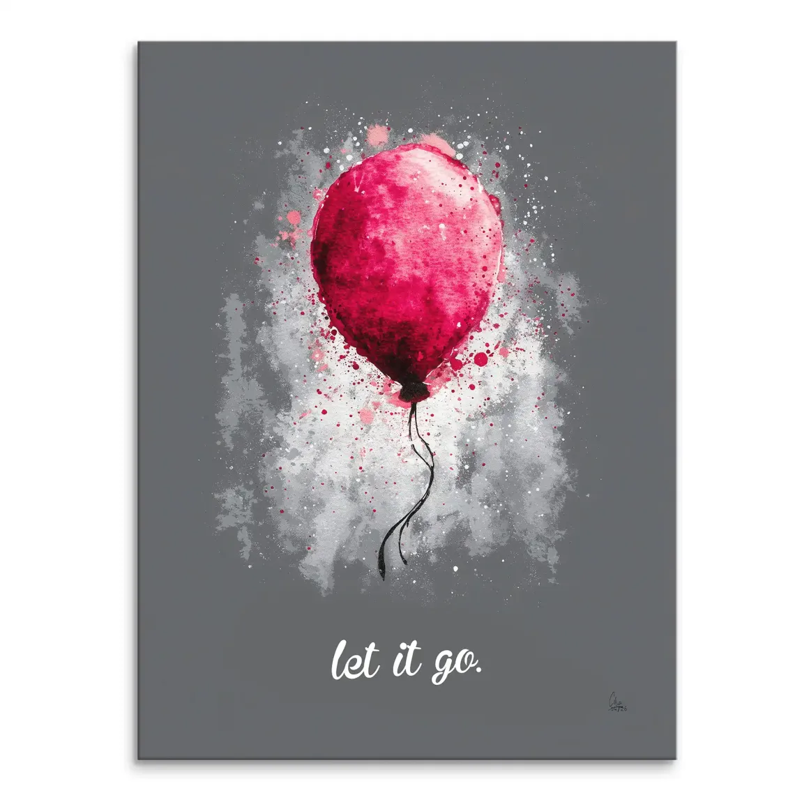 Let it go Ballon Leinwand Bild