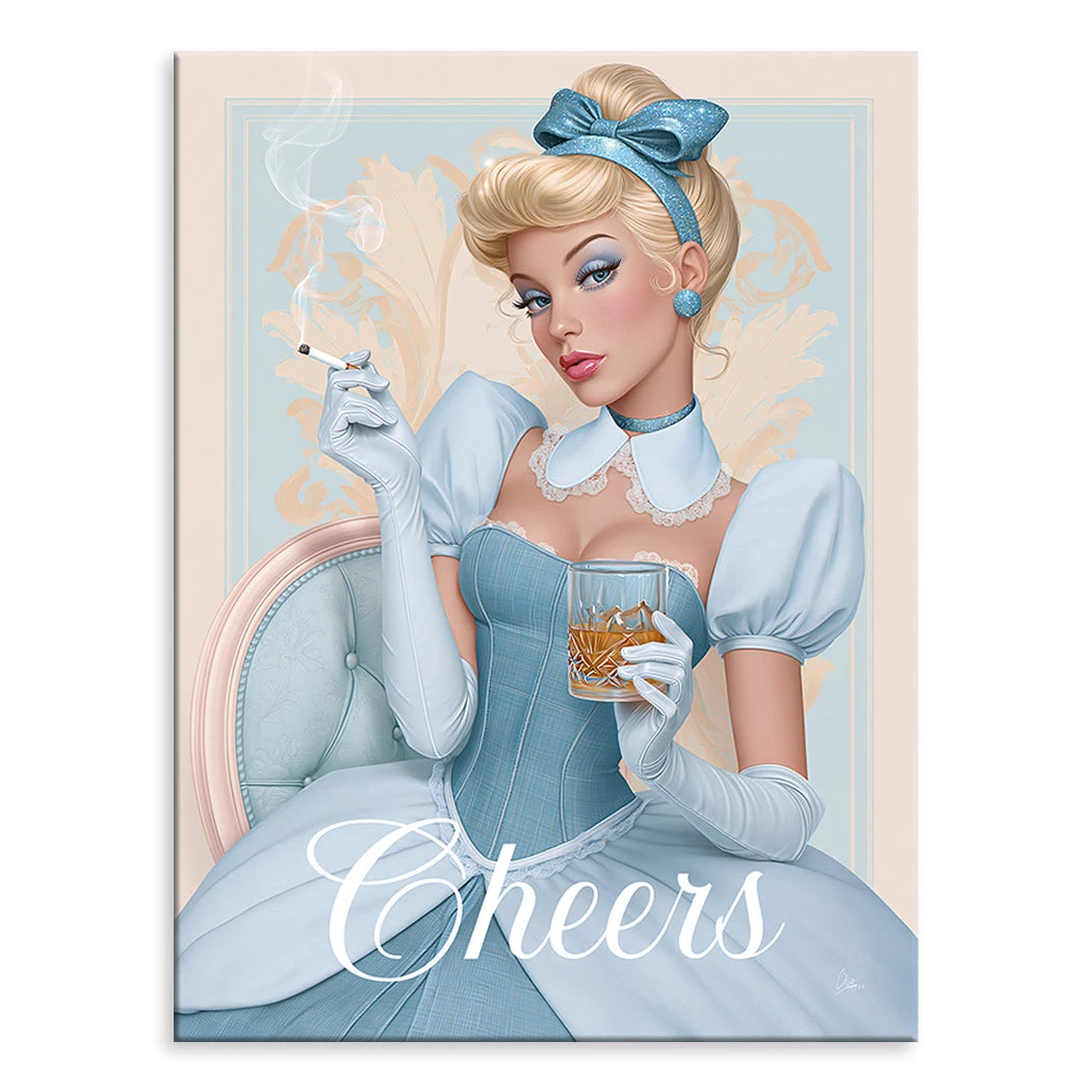 Cinderella Cheers Leinwand Bild