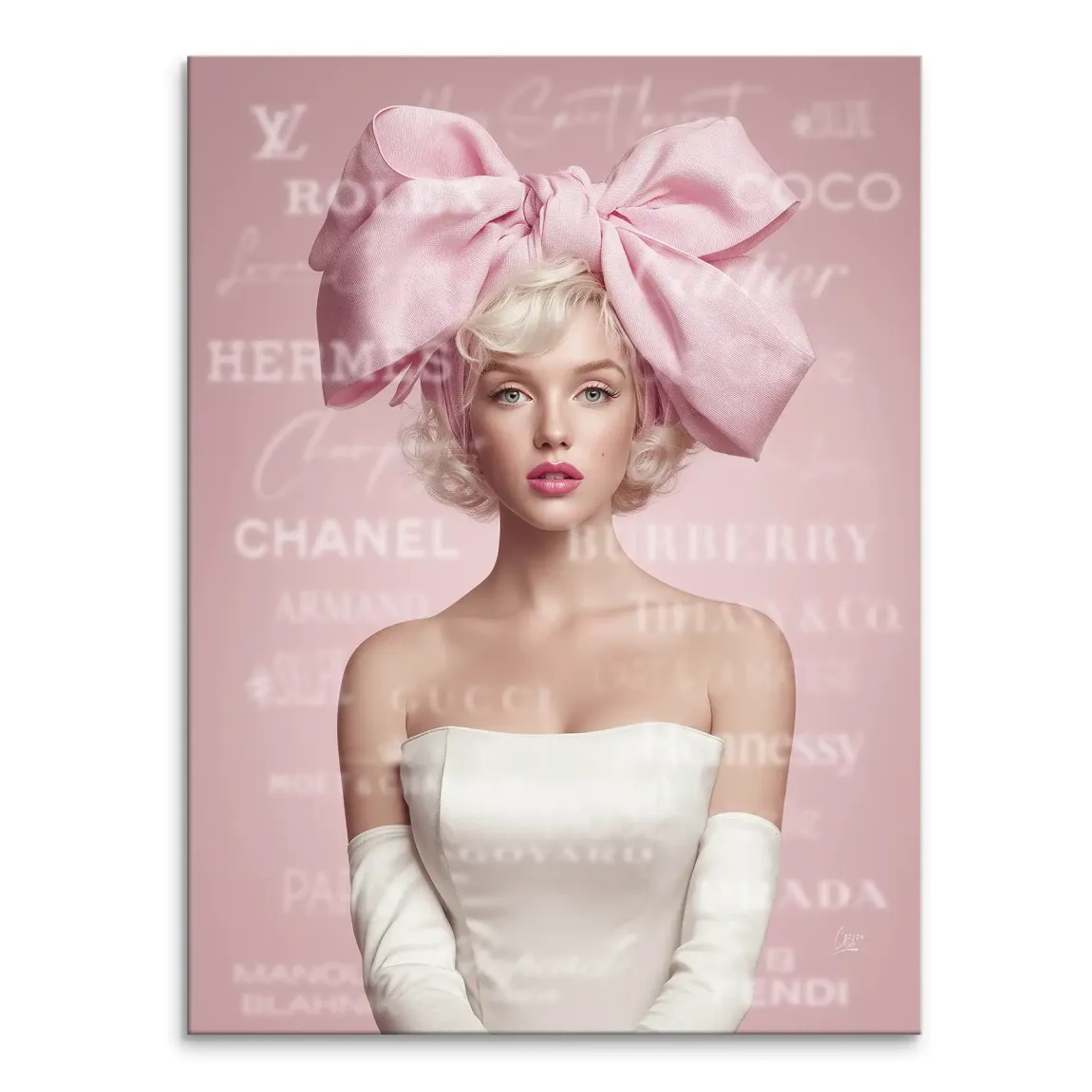 Marilyn Monroe Couture Pop Art Leinwand Bild
