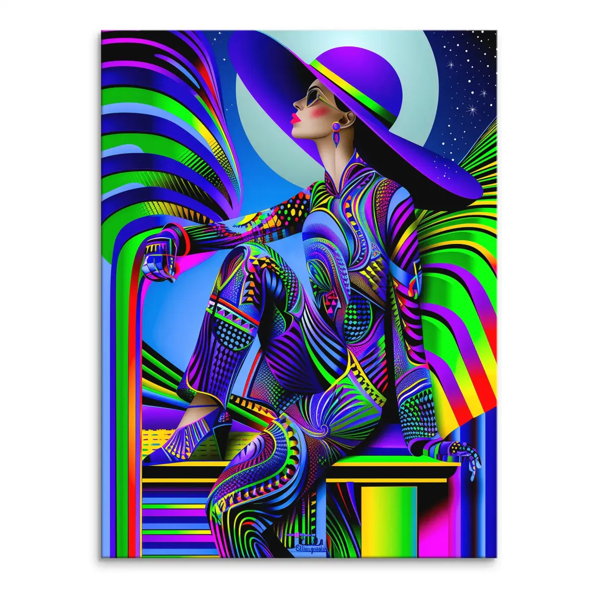 Abstrakt Glamour Leinwand Bild INGALERIE