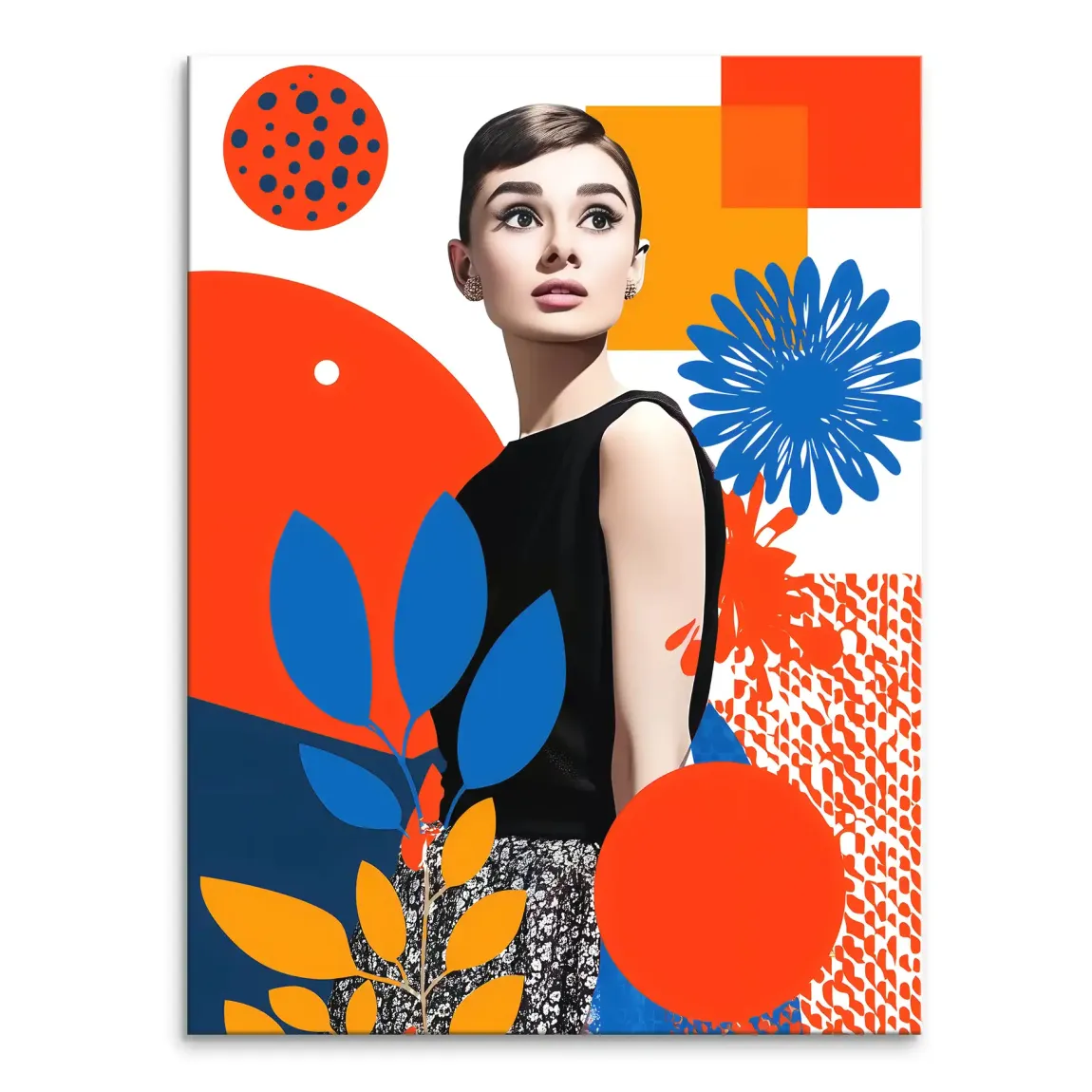 Audrey Hepburn Blooming Leinwand Bild INGALERIE