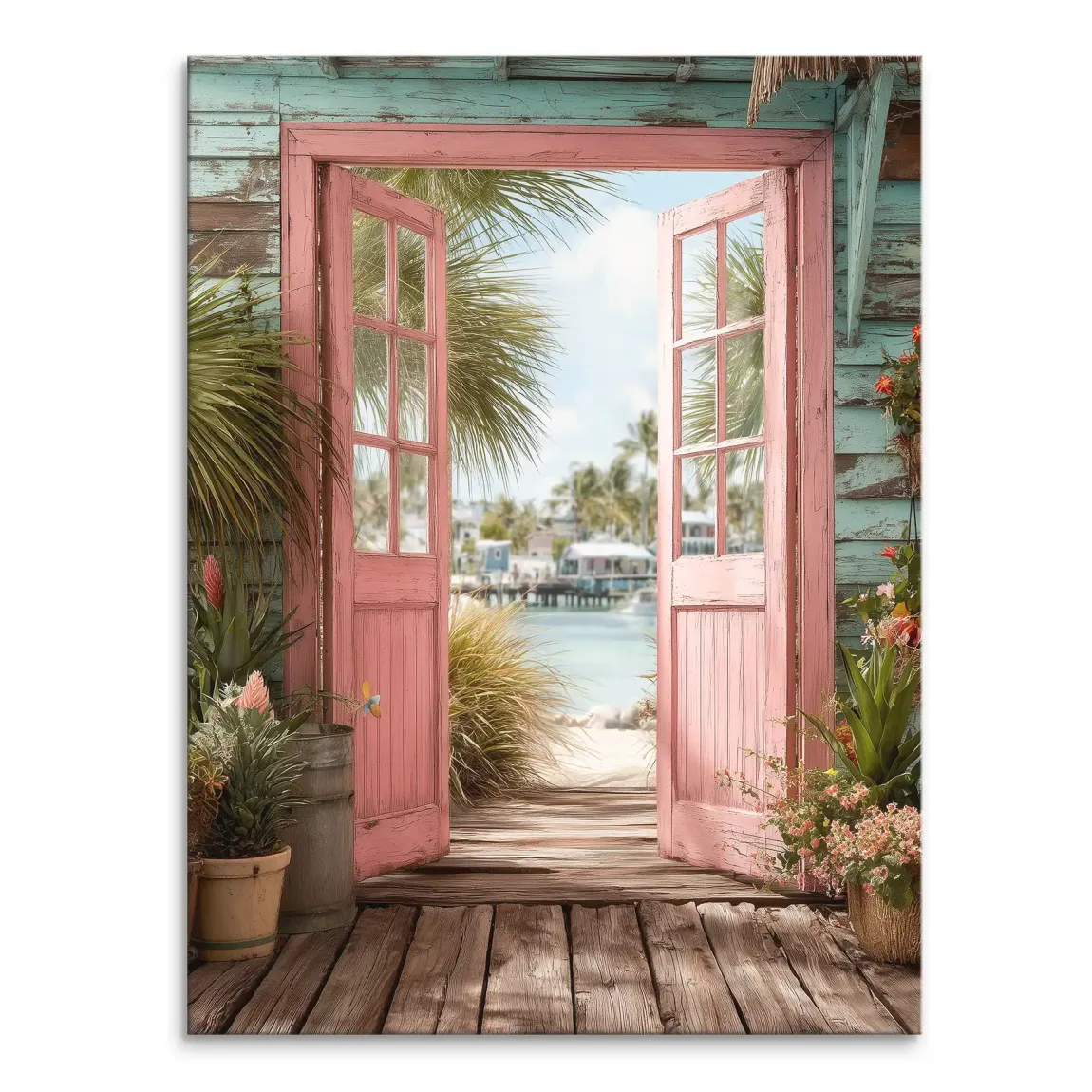 Coastal Escape Leinwand Bild