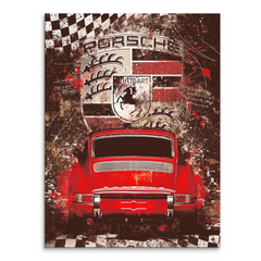 Porsche 911 Classic Style Leinwand Bild