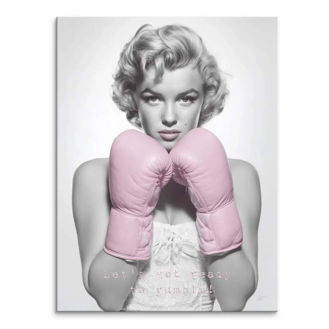 Boxing Marilyn Monroe Leinwand Bild