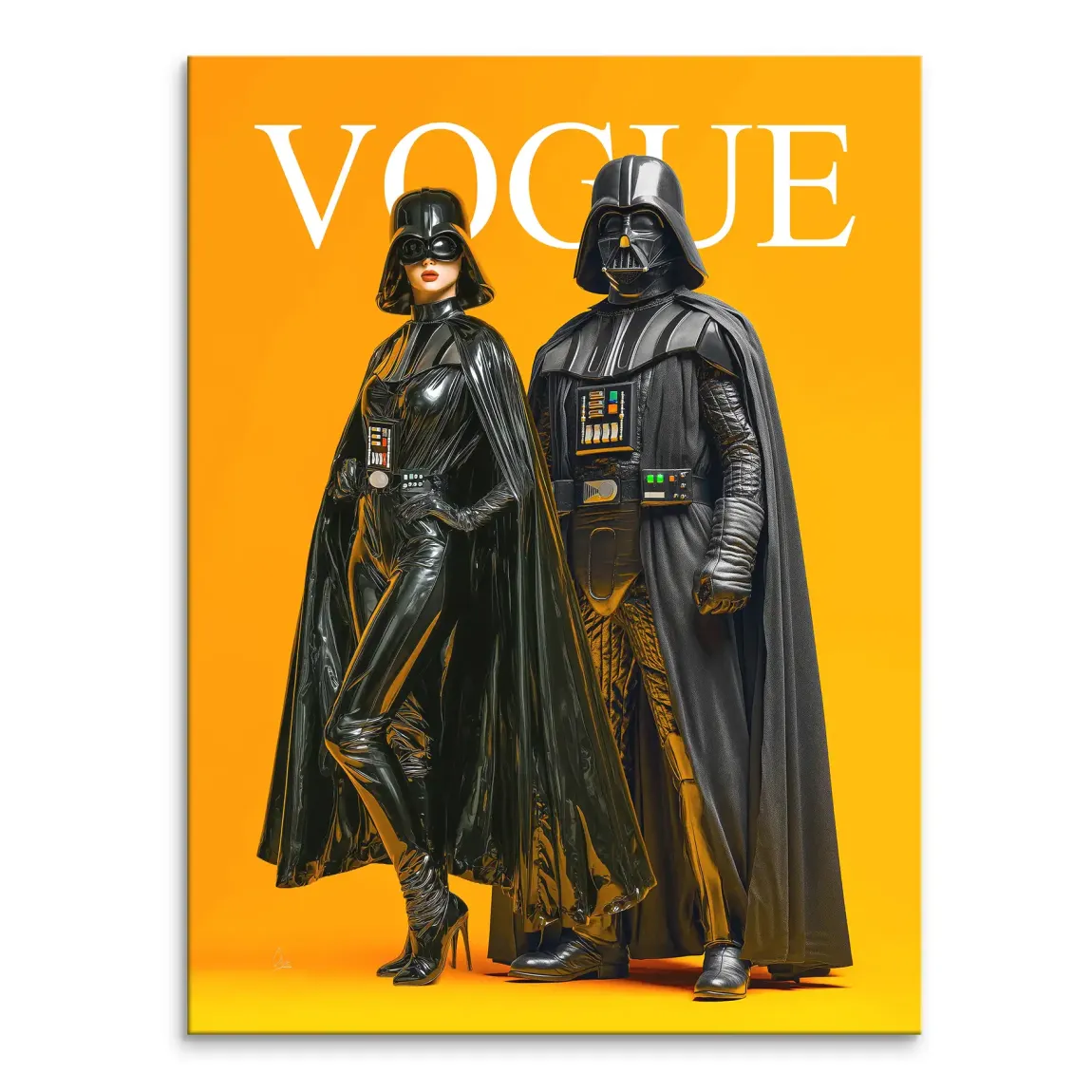 Galactic Vogue Darth Vader Leinwand Bild