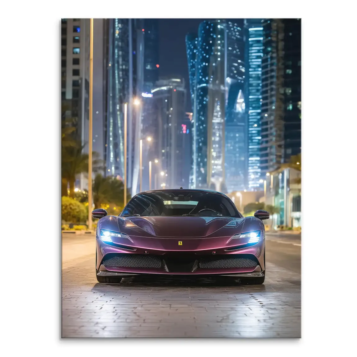 Midnight SF90 Art Leinwand Bild