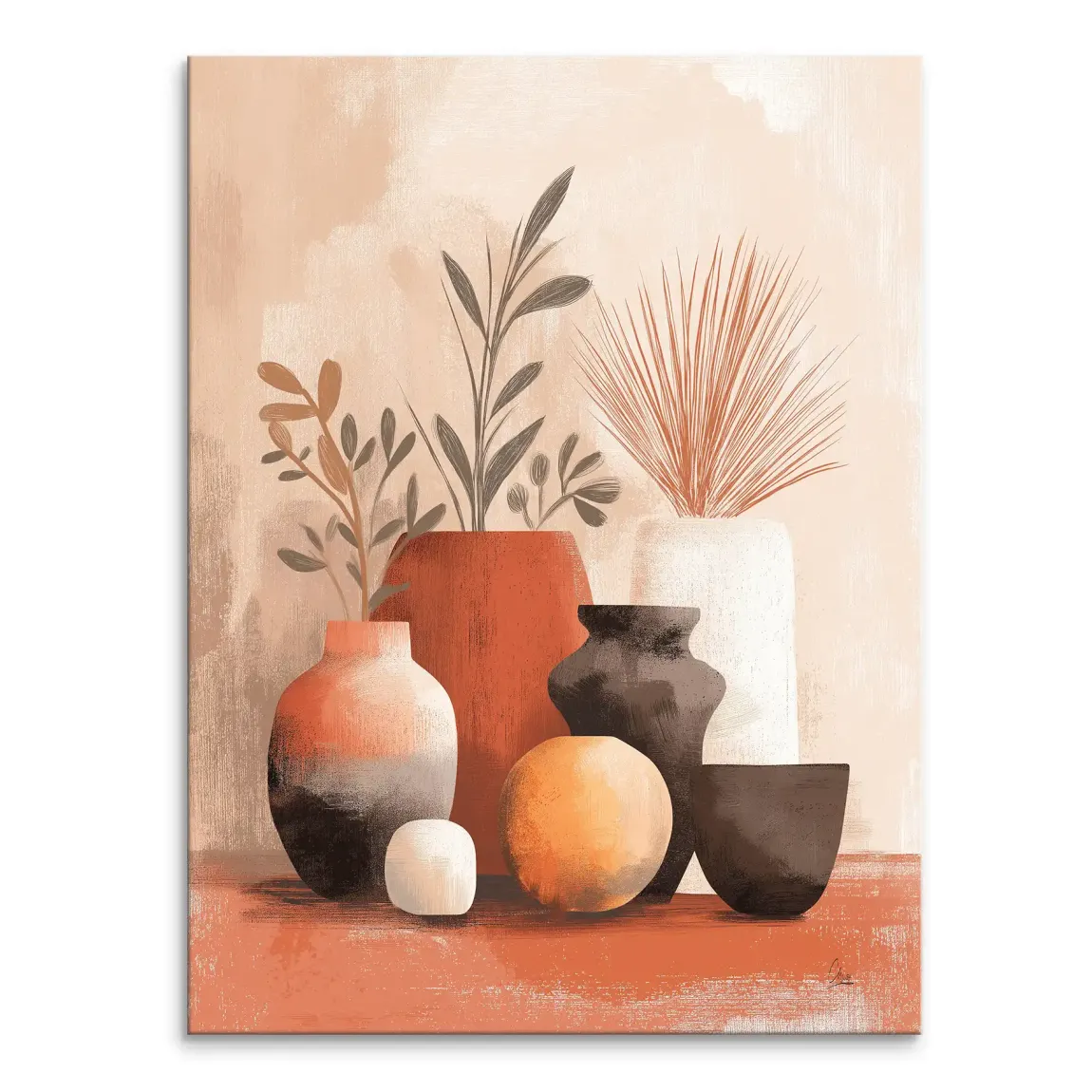 Terracotta Grace Leinwand Bild