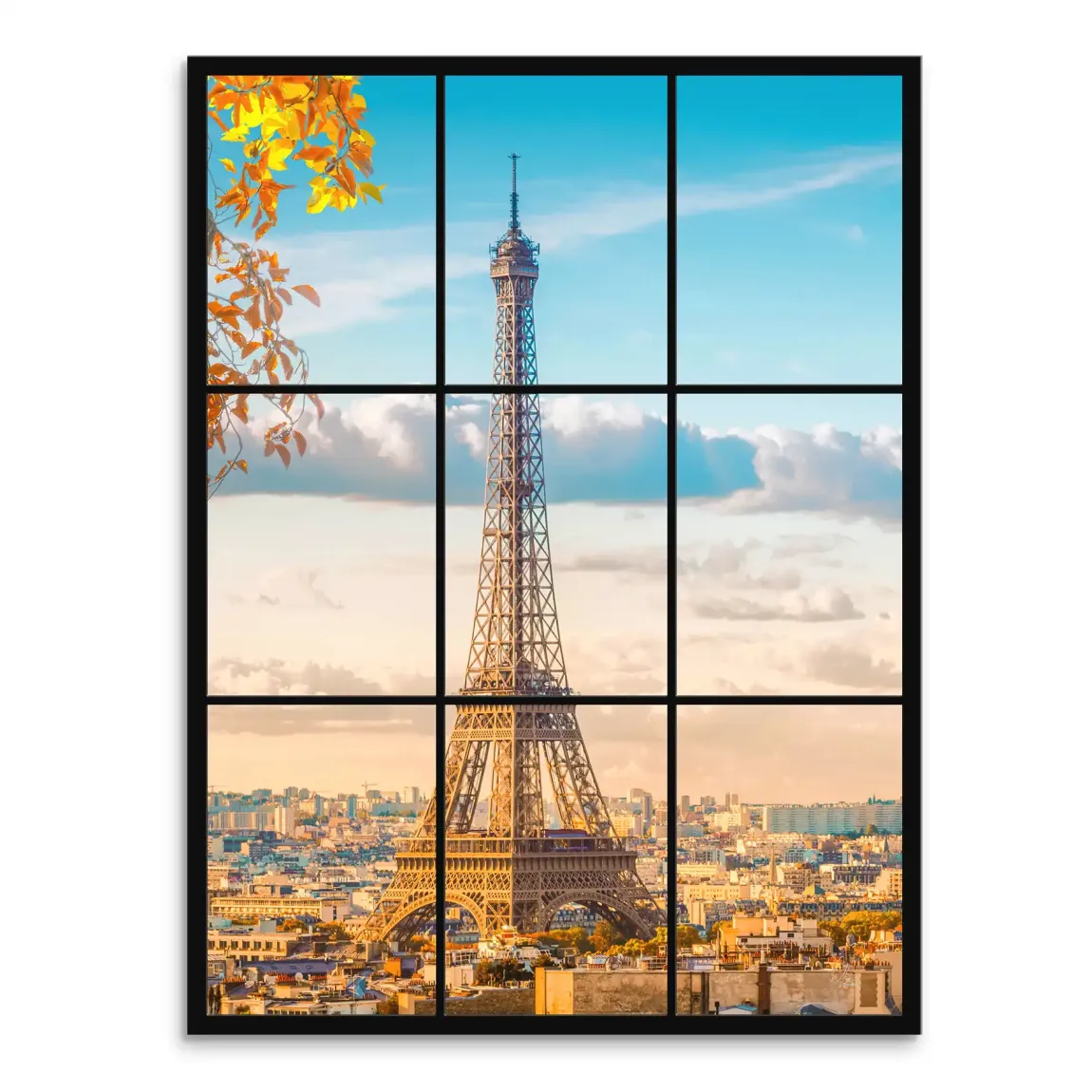 Morning Glow Paris Leinwand Bild