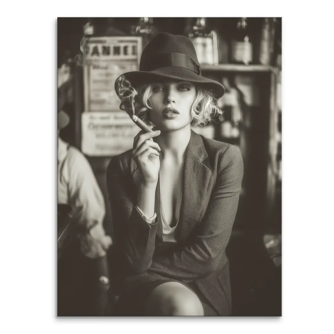 Beauty Cigar Leinwand Bild