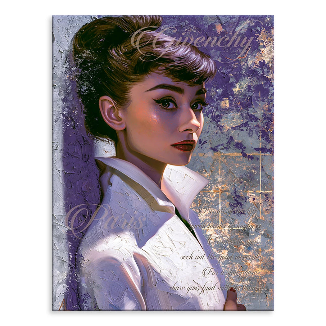 Audrey Couture Leinwand Bild