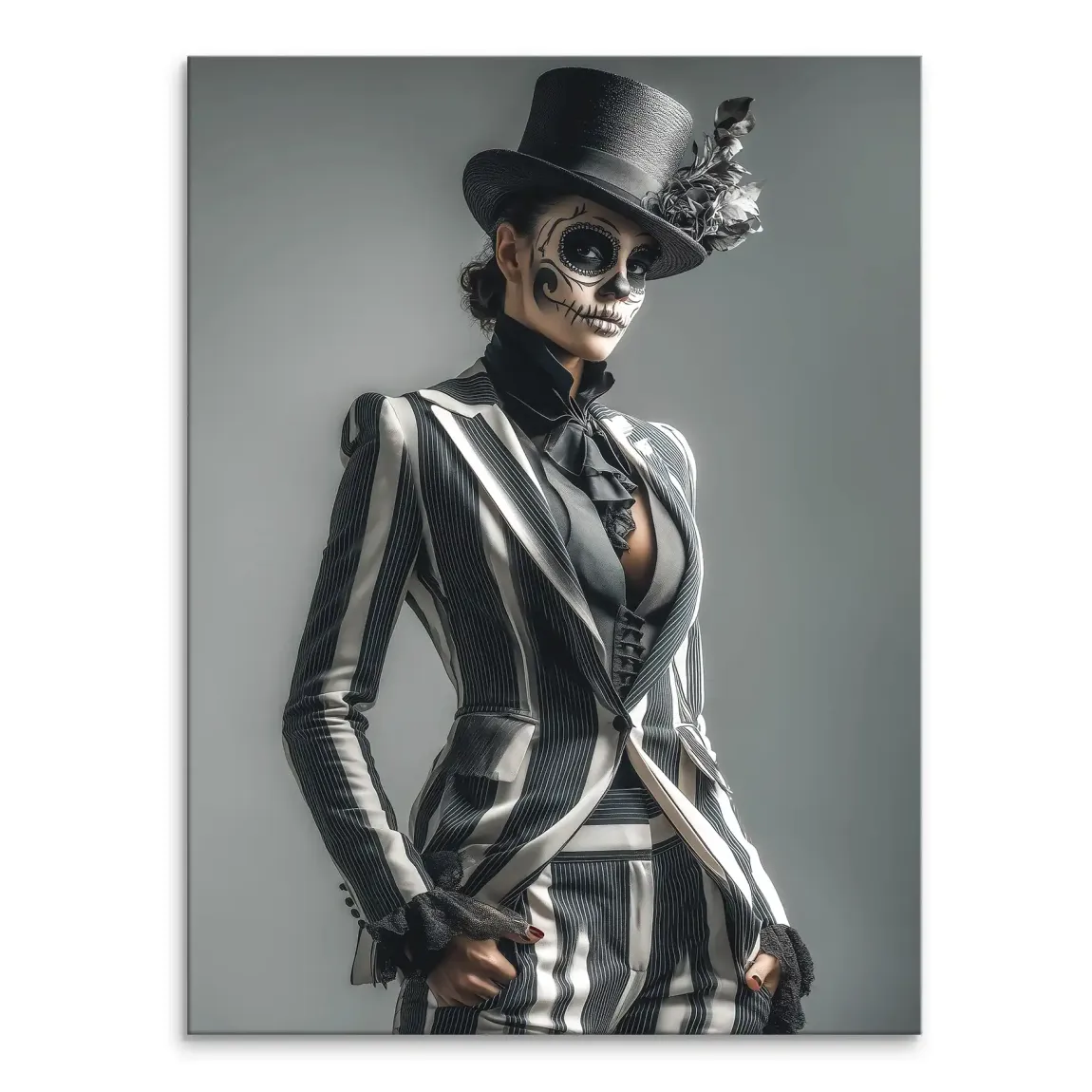 Lady Skull Leinwand Bild INGALERIE