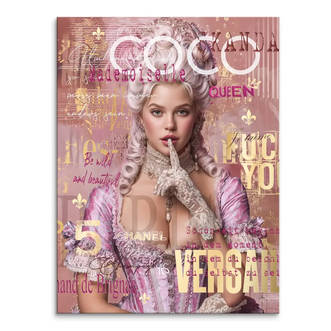 Marie Antoinette Popart Leinwand Bild