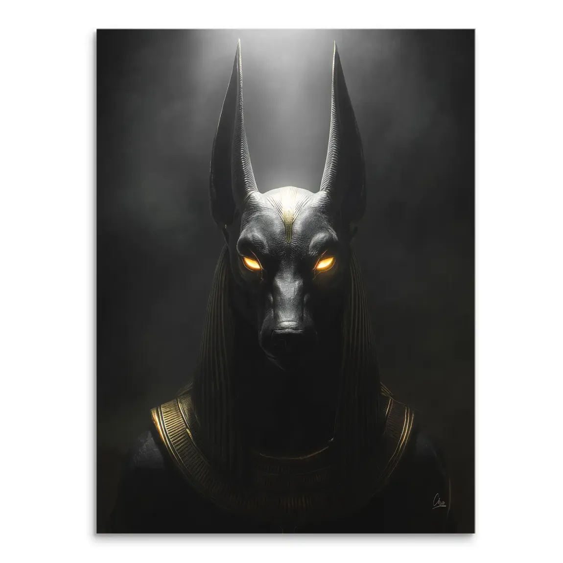Dark Anubis Leinwand Bild