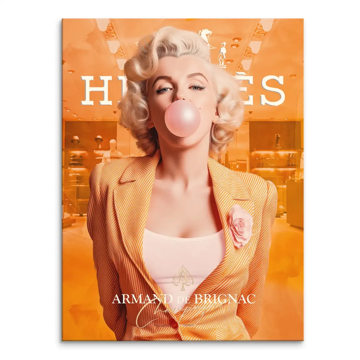 Monroe Bubble Glamour Leinwand Bild INGALERIE